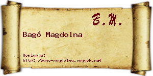 Bagó Magdolna névjegykártya